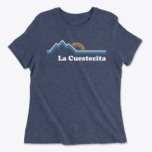 La Cuestecita New Mexico Mountain View Women's Cotton T-Shirt