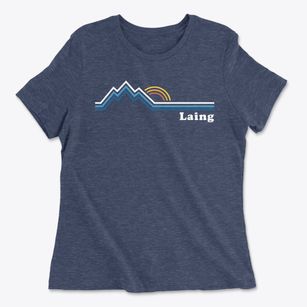 Laing West Virginia Mountain View Women's Cotton T-Shirt