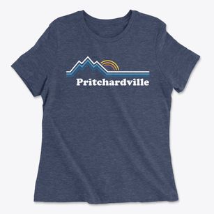 Pritchardville South Carolina Mountain View Women's Cotton T-Shirt