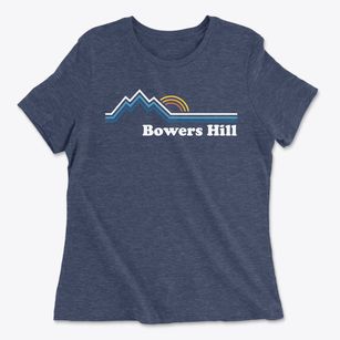 Bowers Hill West Virginia Mountain View Women's Cotton T-Shirt