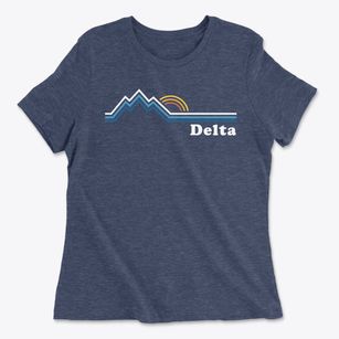 Delta Utah Mountain View Women's Cotton T-Shirt