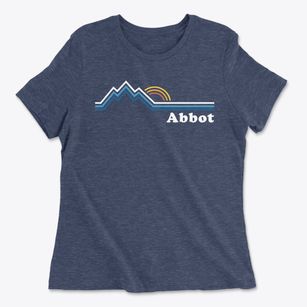 Abbot Maine Mountain View Women's Cotton T-Shirt