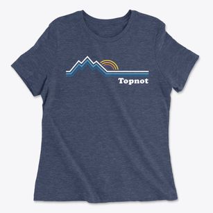 Topnot North Carolina Mountain View Women's Cotton T-Shirt