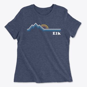Elk New Mexico Mountain View Women's Cotton T-Shirt