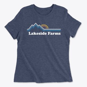 Lakeside Farms California Mountain View Women's Cotton T-Shirt