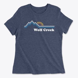 Wolf Creek Kansas Mountain View Women's Cotton T-Shirt