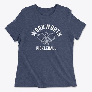 Woodworth Wisconsin Pickleball Women's Cotton T-Shirt