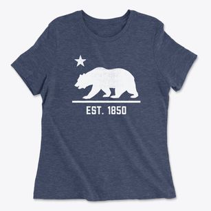  California Bear Flag Women's Cotton T-Shirt