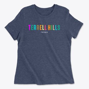 Terrell Hills Texas Color Pop Women's Cotton T-Shirt