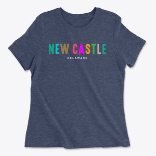 New Castle Delaware Color Pop Women's Cotton T-Shirt
