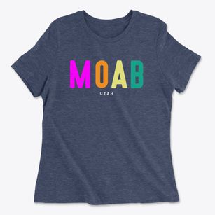 Moab Utah Color Pop Women's Cotton T-Shirt