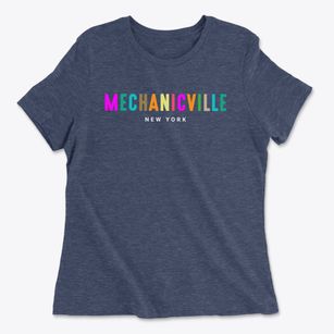 Mechanicville New York Color Pop Women's Cotton T-Shirt