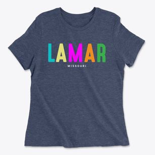 Lamar Missouri Color Pop Women's Cotton T-Shirt