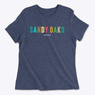 Sandy Oaks Texas Color Pop Women's Cotton T-Shirt