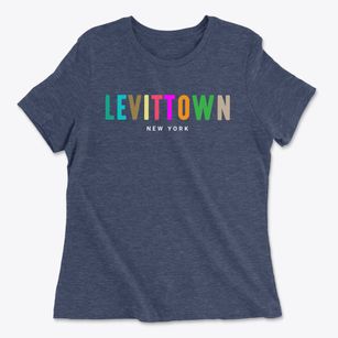 Levittown New York Color Pop Women's Cotton T-Shirt
