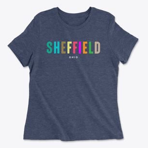 Sheffield Ohio Color Pop Women's Cotton T-Shirt