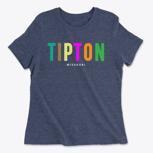 Tipton Missouri Color Pop Women's Cotton T-Shirt