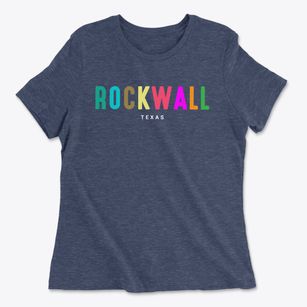 Rockwall Texas Color Pop Women's Cotton T-Shirt