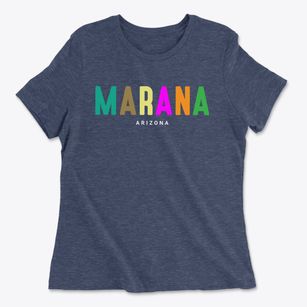 Marana Arizona Color Pop Women's Cotton T-Shirt