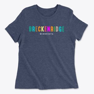 Breckenridge Minnesota Color Pop Women's Cotton T-Shirt