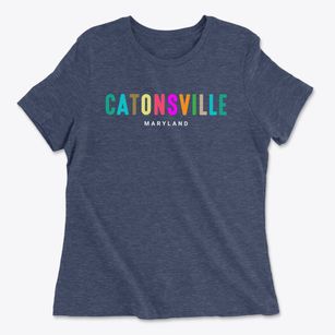 Catonsville Maryland Color Pop Women's Cotton T-Shirt