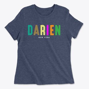 Darien New York Color Pop Women's Cotton T-Shirt