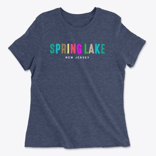 Spring Lake New Jersey Color Pop Women's Cotton T-Shirt