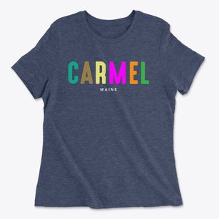 Carmel Maine Color Pop Women's Cotton T-Shirt