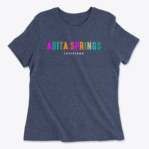 Abita Springs Louisiana Color Pop Women's Cotton T-Shirt