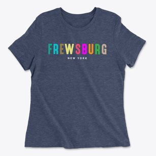 Frewsburg New York Color Pop Women's Cotton T-Shirt