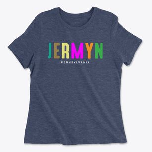 Jermyn Pennsylvania Color Pop Women's Cotton T-Shirt