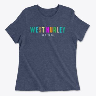 West Hurley New York Color Pop Women's Cotton T-Shirt
