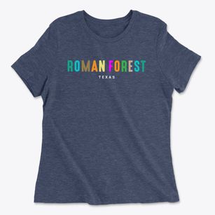 Roman Forest Texas Color Pop Women's Cotton T-Shirt