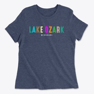 Lake Ozark Missouri Color Pop Women's Cotton T-Shirt