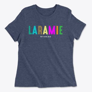Laramie Wyoming Color Pop Women's Cotton T-Shirt