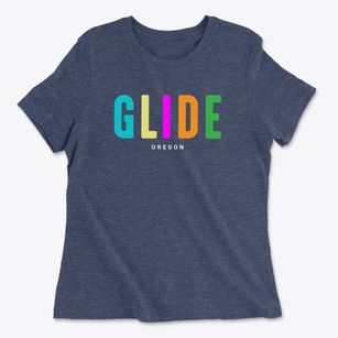 Glide Oregon Color Pop Women's Cotton T-Shirt