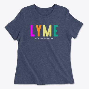 Lyme New Hampshire Color Pop Women's Cotton T-Shirt