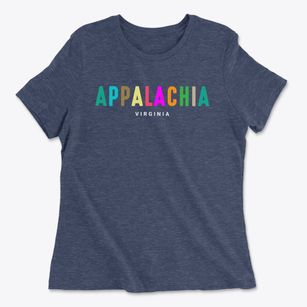 Appalachia Virginia Color Pop Women's Cotton T-Shirt