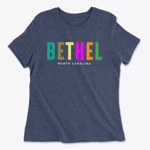 Bethel North Carolina Color Pop Women's Cotton T-Shirt