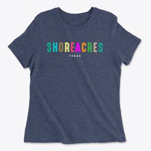 Shoreacres Texas Color Pop Women's Cotton T-Shirt