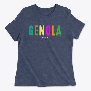 Genola Utah Color Pop Women's Cotton T-Shirt