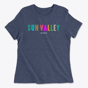 Sun Valley Idaho Color Pop Women's Cotton T-Shirt