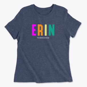 Erin Tennessee Color Pop Women's Cotton T-Shirt