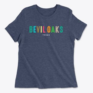 Bevil Oaks Texas Color Pop Women's Cotton T-Shirt