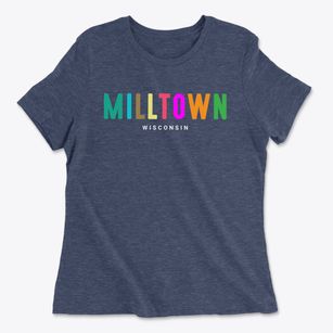 Milltown Wisconsin Color Pop Women's Cotton T-Shirt