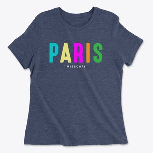 Paris Missouri Color Pop Women's Cotton T-Shirt