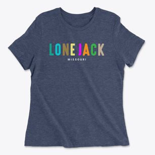 Lone Jack Missouri Color Pop Women's Cotton T-Shirt