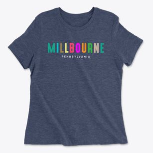 Millbourne Pennsylvania Color Pop Women's Cotton T-Shirt