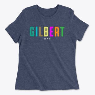 Gilbert Iowa Color Pop Women's Cotton T-Shirt