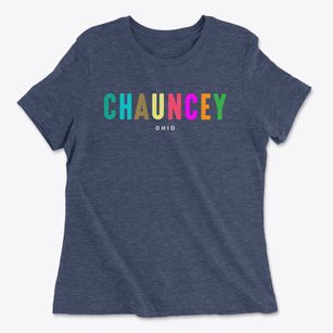 Chauncey Ohio Color Pop Women's Cotton T-Shirt